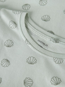 NAME IT Kjole Vida Pale Aqua Sea Shells